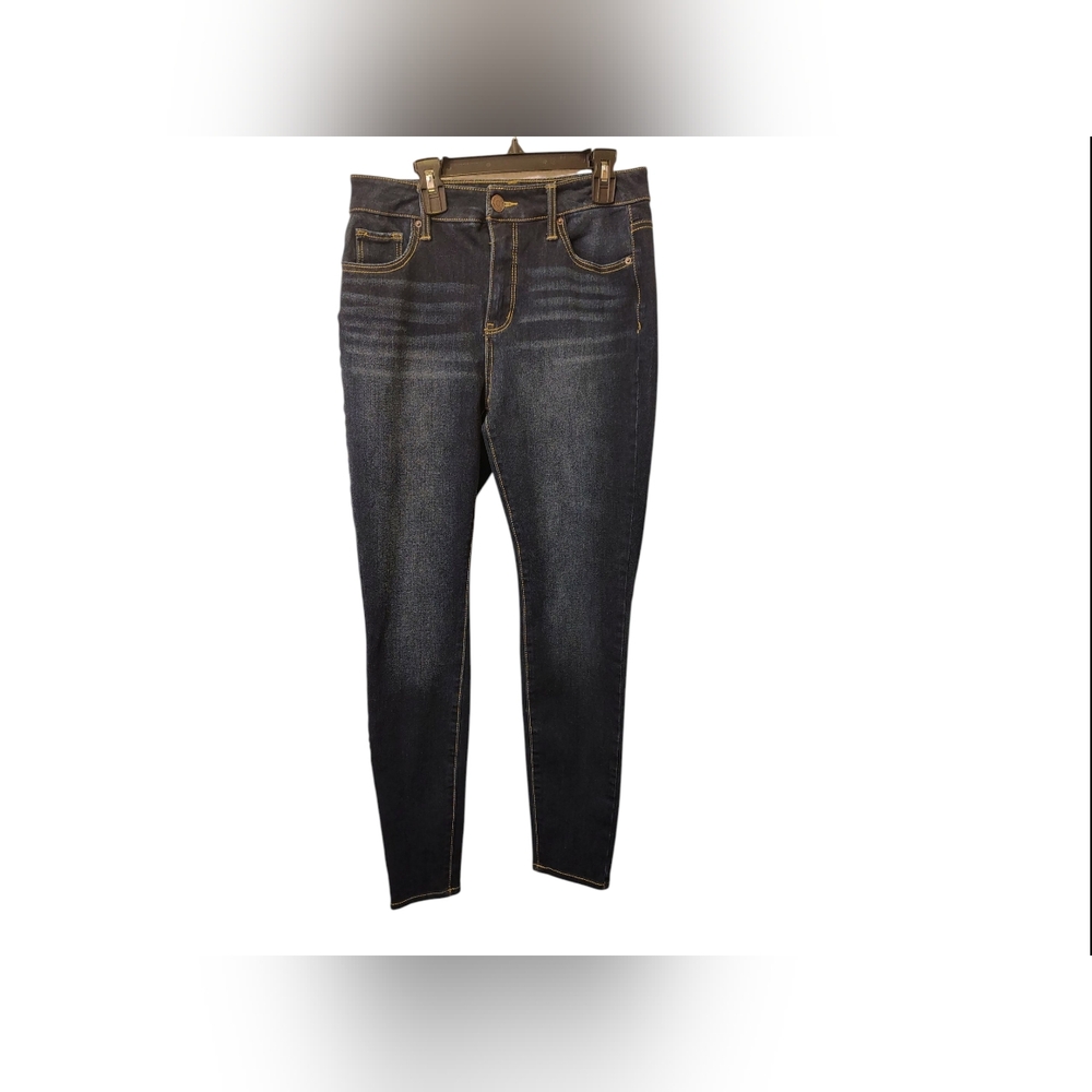 NWOT Time and Tru Women's High Rise Dark Wash Skinny Denim Jeans, Sz 6